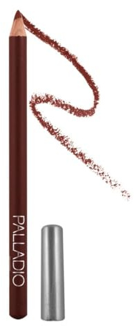 Palladio Lip Liner Pencil, Wooden, Firm yet Smooth, Contour and Line with Ease, Perfectly Outlined Lips, Comfortable, Hydrating, Moisturizing, Rich Pigmented Color, Long Lasting, Rose