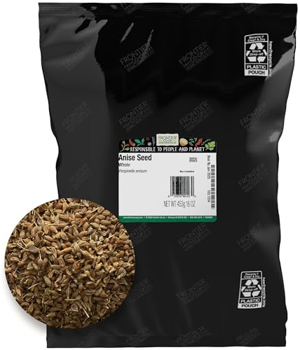 Frontier Co-op Whole Anise Seed, Kosher, Bulk Spice | 16 Ounce (Pack of 1)