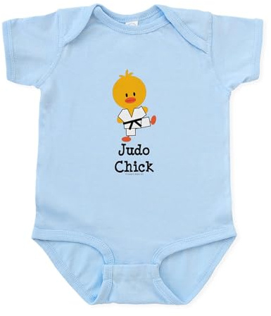 CafePress Judo Chick Infant Bodysuit Cute Infant Bodysuit Baby Romper Sky Blue
