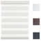 Doppelrollo , Duorollo , mit Blende und Seitenzugkette in Weiss , Anthrazit , Braun , Schwarz ( Braun , 90 x 210 cm BxH )