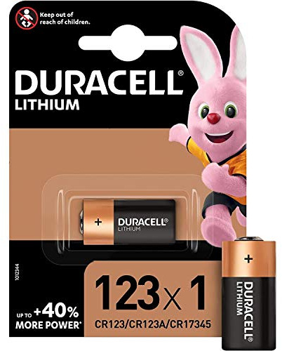 Battery Duracell CR123A lithiuh