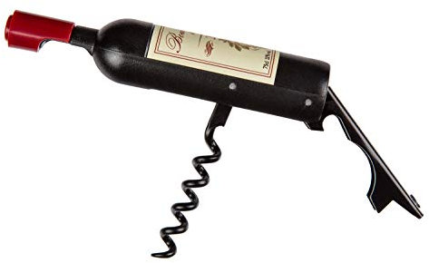 Out of the blue Cavatappi e apribottiglie/Mini Bottiglia di Vino Magnetica/Dimensioni: 11,5 x 2 cm