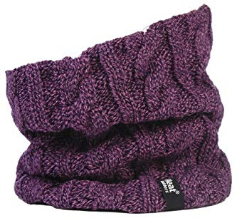 Heat Holders Women's 1 Pack 3.5 Tog Heatweaver Yarn Neck Warmer One Size Purple