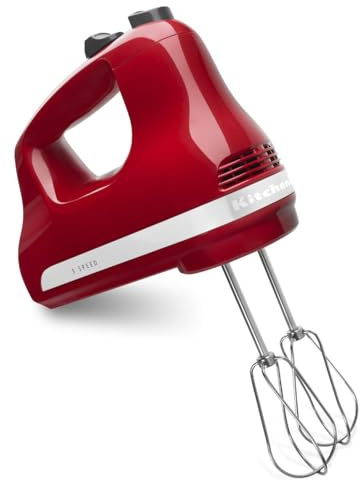 KitchenAid 5 Ultra Power Speed Hand Mixer - KHM512, Empire Red
