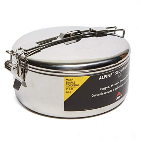 MSR Alpine Stowaway Pots Camping Cooking Equipment, Silver, One Size
