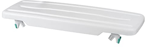 Helping Hand Kingfisher White Plastic Bath Transfer Board. Bath Board for Elderly and Disabled Users. Adjustable to Fit 16-24 Width Baths. 200kg / 31 Stone Weight Limit