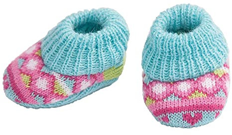 Heless 2647 - Strickschuhe für Puppen, Größe 38 - 45 cm