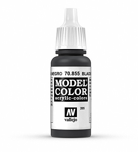 Vallejo, Model Color, Acrylfarbe, 17 ml Schwarze Glasur