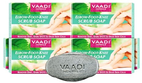 Vaadi Herbals armbåge fot knäskrubb tvål 6 x 75 g