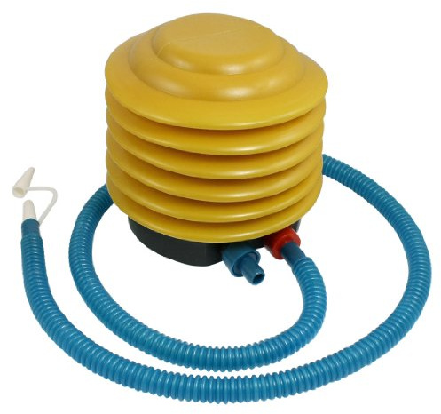 sourcing map 13mm Fuß-Luftpumpe aus Kunststoff, Anschluss-Durchmesser, gelb-blau de