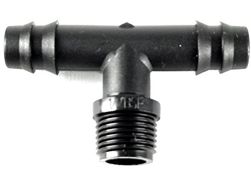 Alfa 10 Pezzi 20 MM X 3/4 X 20 MM - T 90° Raccordo PORTAGOMMA E Filetto IRRIGAZIONE Giardino 14030