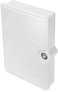 DIGITUS LWL-Distributionsbox für Außen - für 6 SC-Duplex-Kupplungen - IP65 Schutzklasse - 2x PG21, 1x PG13,5 Kabeleingänge - integrierter Glasfaser-Spleißhalter - abschließbar - Grau