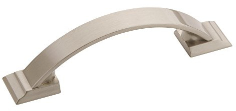 Amerock | Cabinet Pull | Satin Nickel | 3 inch (76 mm) Center to Center | Candler | 1 Pack | Drawer Pull | Drawer Handle | Cabinet Hardware