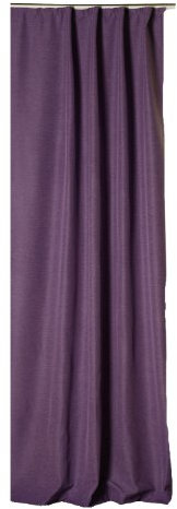 Thermovorhang Kräuselband lila violett Polar Fleece Vorhang Blickdicht elegant meliert Gardine B/H ca. 140x245 cm