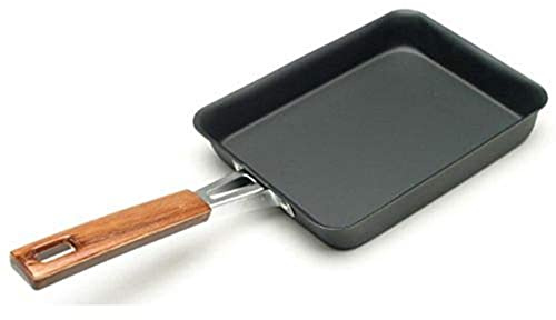 JapanBargain 1811, Japanese Tamago Egg Pan Iron Omelet Pan Tamagoyaki Omelette Pan Rectangle Frying Pan, Induction Cookware Pan, Made in Japan