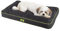 Ferplast Hundematte & Katzenmatte Klein - Orthopädisches Hundebett - Hundebett Waschbar & Kratzfest - Hundekissen - Hundebett Flauschig - Herausnehmbare Polsterung -Polo- 65 x 40 x h 8 cm, S, SCHWARZ