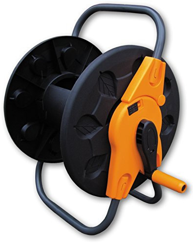 Garden/Patio Floor Standing Hose Reel/cart,Large 60M Capacity,fold Down Handle for Easy Storage/Transport,Handle can be Left or Right Sided