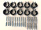 Sparset ---- 10 Stück Schraubrohrschelle 20-23 mm 1/2 mit Stockschraube 8x80 und Dübel 50x10