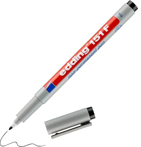 Edding 151 F - OHP Non-Permanent Marker Pen. 0,6 mm Black
