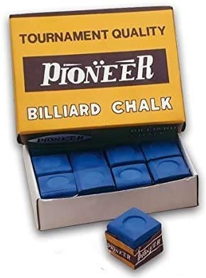 John West 12 Stück Billardkreide Blau Standard