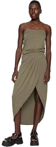 Urban Classics Dam viskos bandeau-klänning, OLIV, XS