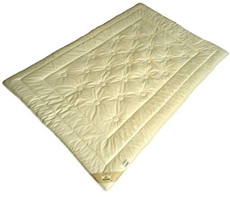 Garanta Bettdecke 135 x 200 / 1200 g - Übergangs Duo-Steppbett KBT Merino Füllung & Bio Cotton KBA Bezug