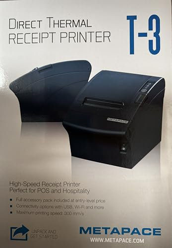 POS-Cardsysteme Metapace T-3, USB, Ethernet, Cutter, schwarz