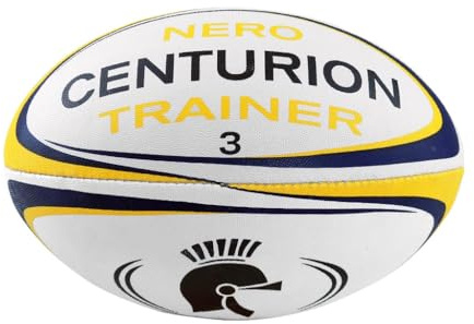 CENTURION Nero Trainer Rugby Ball, Yellow, Size 3