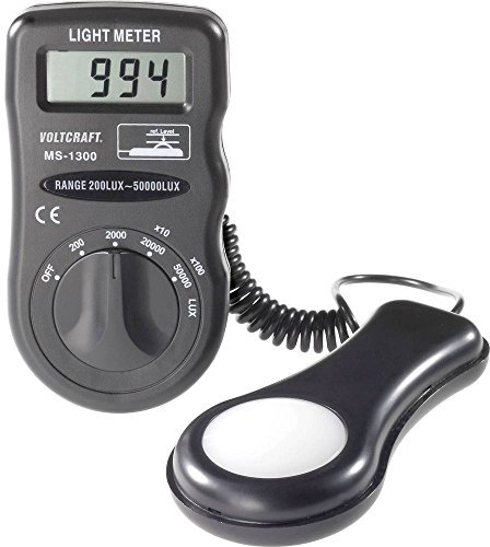 Voltcraft MS-1300 - Luxómetro digital (0,1 a 50000 Lx)