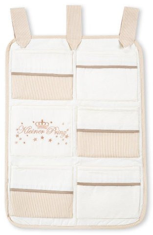 Mixibaby Babybetttasche von Kleiner Prinz oder Kleine Prinzessin in Blau, Rosa oder Cream, Farbe:Cream, Motiv:Kleiner Prinz