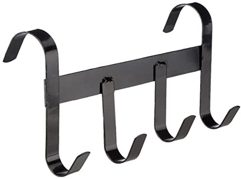 Kerbl 321362 Trensenhalter mit 4 Haken, schwarz