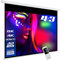 ESMART Professional MIMOTO Motor-Leinwand 271 cm Bild 234 x 176 cm (115) 4:3 | Programmierbare Fernbedienung | Vollmaskierung | Heimkino elektrische Beamer Projektionsleinwand Motor LCD LED