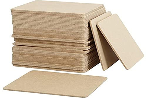 Creativ 55761 Coaster, size 10x10 cm, thickness 3 cm, MDF, 50pcs, Wood