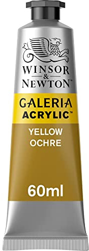 SG Education GAL 2120744 Full Range of Galeria Acrylic, 60 mL Tube, Yellow Ochre