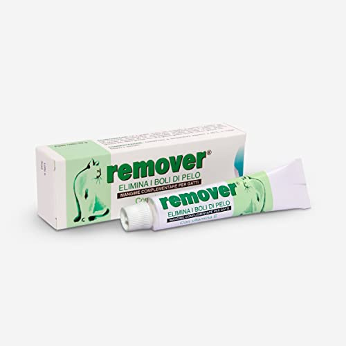 Remover Gatto - Mangime Complementare Per Gatti All'Aroma Di Pesce Per Rimuovere I Boli Di Pelo. Mangime Complementare Gatto Con Vitamina E. 1 Tubetto da 50 grammi