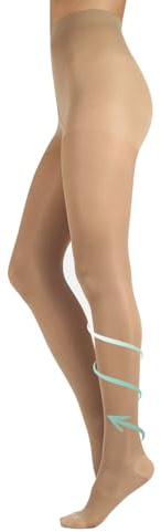MEDIAS A COMPRESIÓN FUERTE | PANTY COMPRESIÓN | 140 DEN 18-22 mm/Hg | S, M, L, XL NEGRO, NATURAL | CALCETERÍA ITALIANA | (XXL, NATURAL)