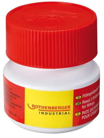 ROTHENBERGER Industrial Rosol 3 Fittinglötpaste | 100 g | Keine Lötstellenkorrosion | Keine Lufteinschlüsse in der Lötstelle | 045226E