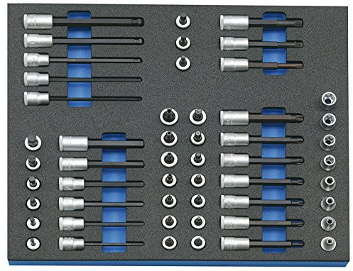 GEDORE Steckschlüssel-Satz 3/8' in Check-Tool-Modul, 52-tlg, 1 Stück, 2005 CT2-TX 30