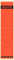Leitz Rückenschild selbstklebend für Standard- und Hartpappe-Ordner, 100 Stück, 80 mm Rückenbreite, Langes und breites Format, 62 x 285 mm, Papier, rot, 16401025