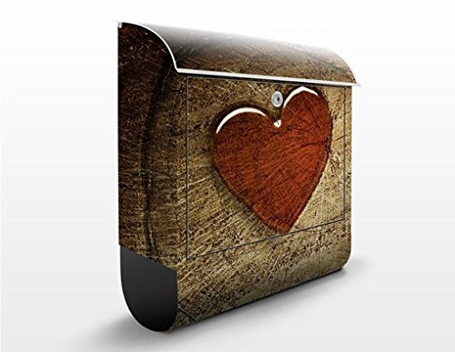 Briefkasten mit Zeitungsrolle Natural Love 46cm x 39cm