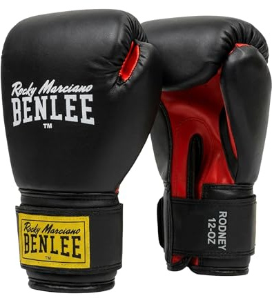 BENLEE Rodney Boxhandschuhe aus Kunstleder, Trainingshandschuhe für Anfänger, mehrschichtige Schaumstofftechnologie, sicherer Klettverschluss am Handgelenk, Box-& Kampfsport-Handschuhe, SR-10