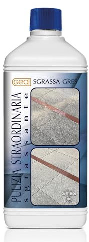 GEAL SGRASSA GRES. Detersolvente Sgrassante specifico per la pulizia di pavimenti in Gres