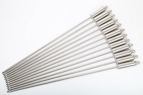 12 x Torcia da giardino in acciaio inox 115 cm NUOVO