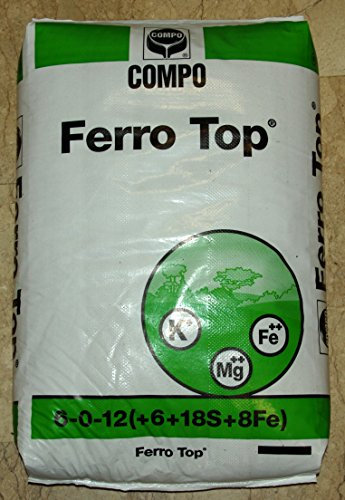 Ferro Top® Concime per tappeti erbosi e piante acidofile ad effetto rinverdente, antimuschio e acidificante SACCO DA 25 KG