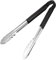Vogue CB153 pinzas para servir, negro