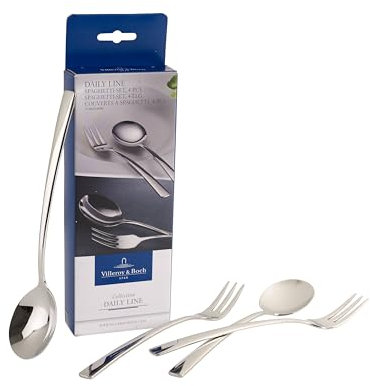 Villeroy & Boch - Daily Line Specials Spaghetti Set, 4 pt., cutlery set consisting of spoon and fork, stainless steel, 265x85x30mm, dishwasher safe