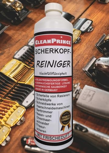 Shaving Head Cleaner for Refill 1 Litre 1000ml Scherkopf-Reiniger Cleaning Stations Fluid Shaver Nose Beard Trimmer