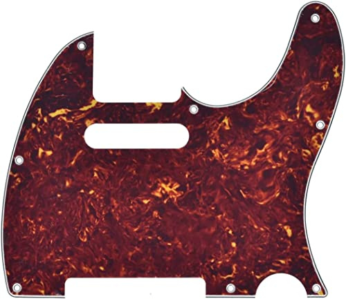 KAISH 8 hål tele stil pickguard TL gitarr plektrum skydd repplatta för tele/telecaster vintage sköldpadda