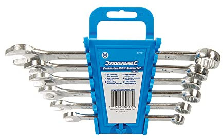 Silverline SP10 Ring-Maulschlüssel, 6-tlg. Satz 8–17 mm, metrisch
