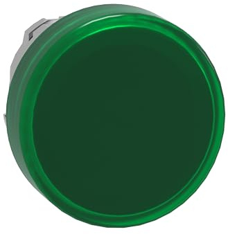 Schneider Electric ZB4BV033 Cabeza Piloto Luminoso, Ø 22, redonda,lentes lisas verdes